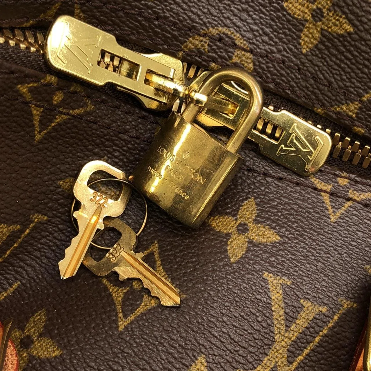 LOUIS VUITTON Keepall M41416 Boston Monogram 黑色 Monogram 中古品A - 縮圖 4