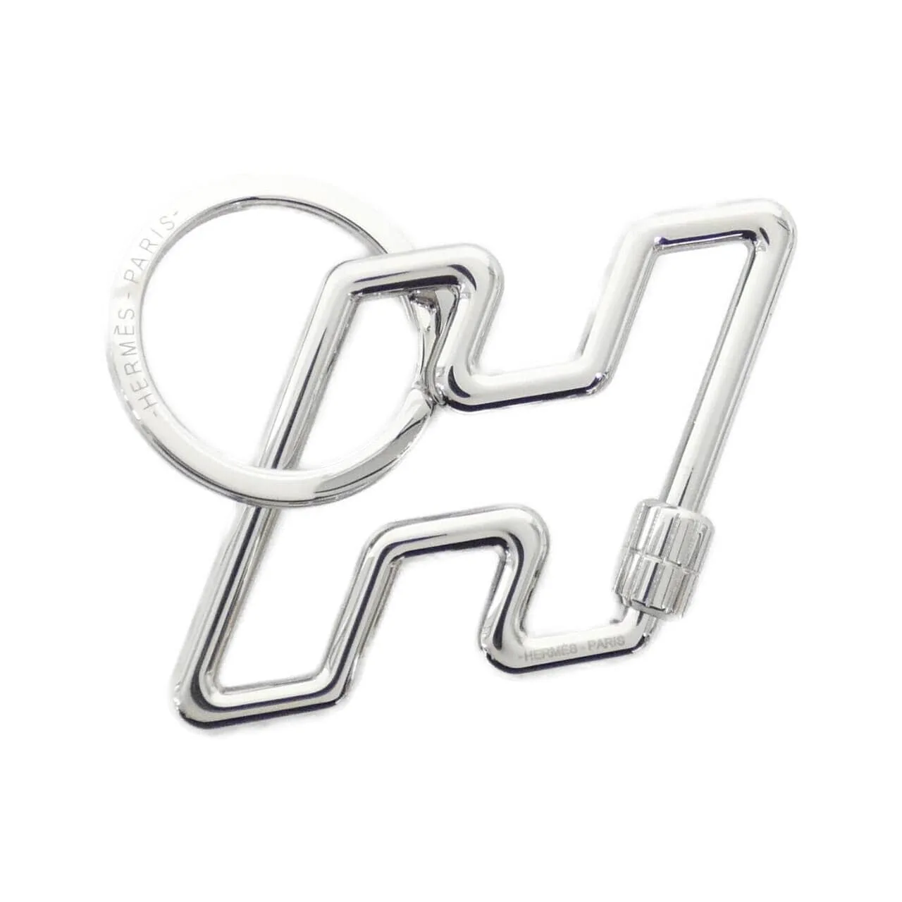 HERMES 077245FJ Key Case Silver
