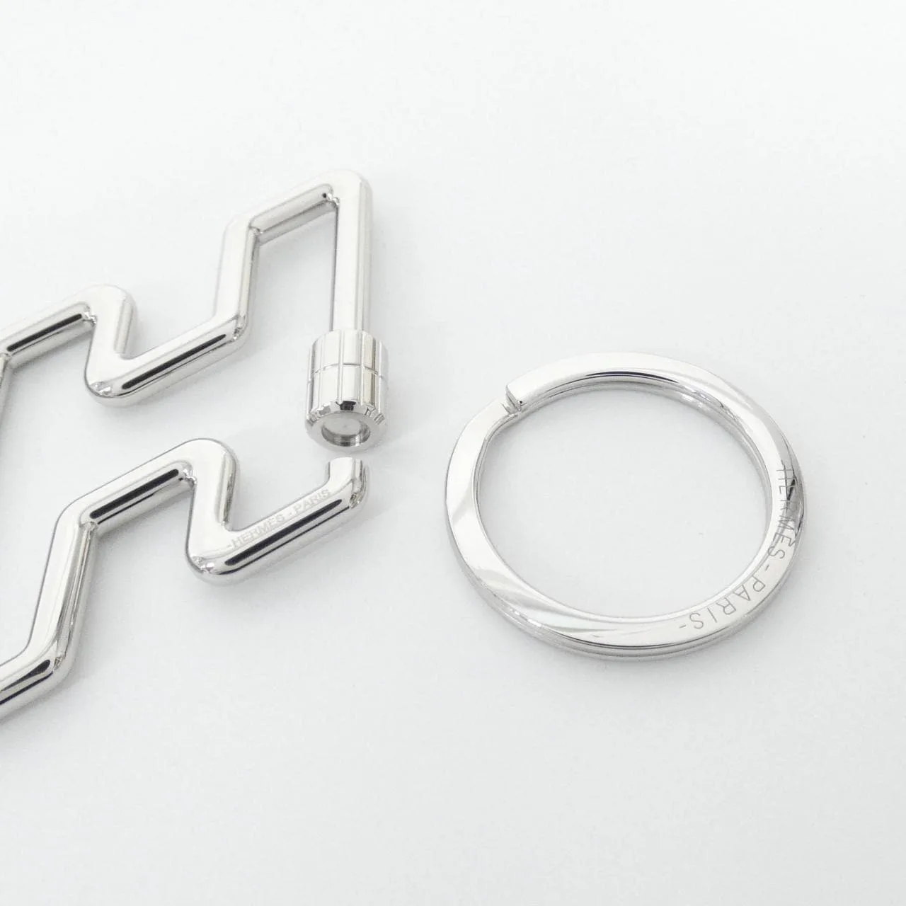 HERMES 077245FJ Key Case Silver Rank A - Thumbnail 5