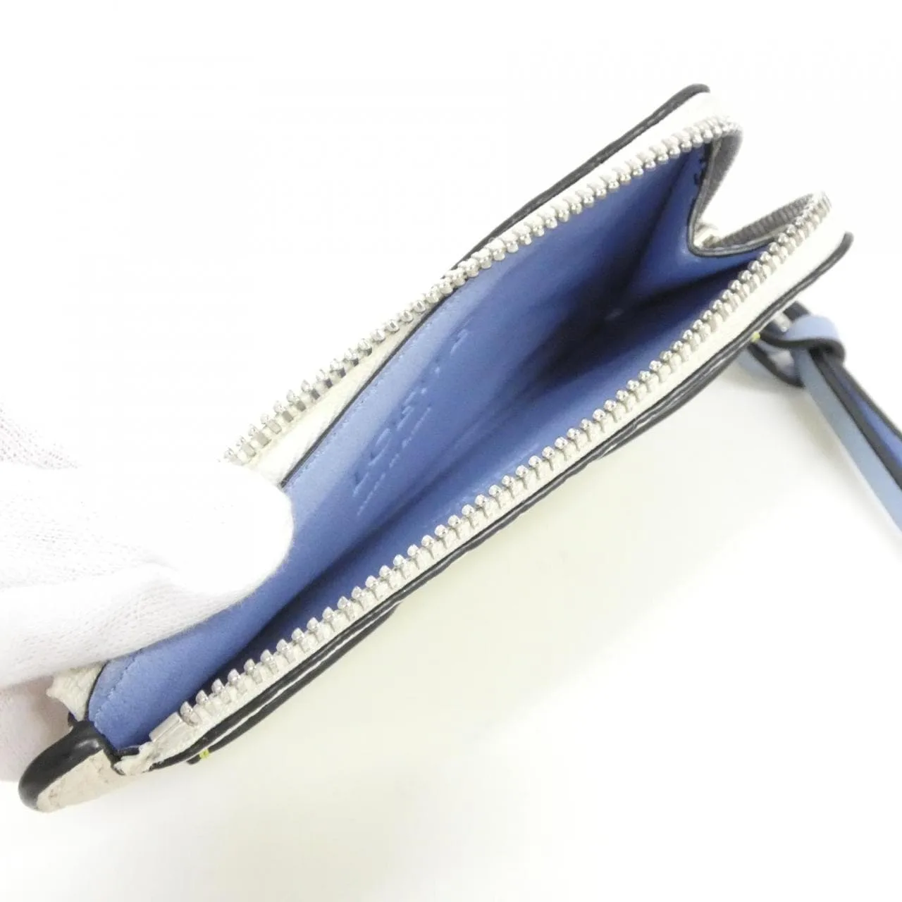 LOEWE C660Z40X04 Coin Case 黑色 中古品A - 縮圖 8