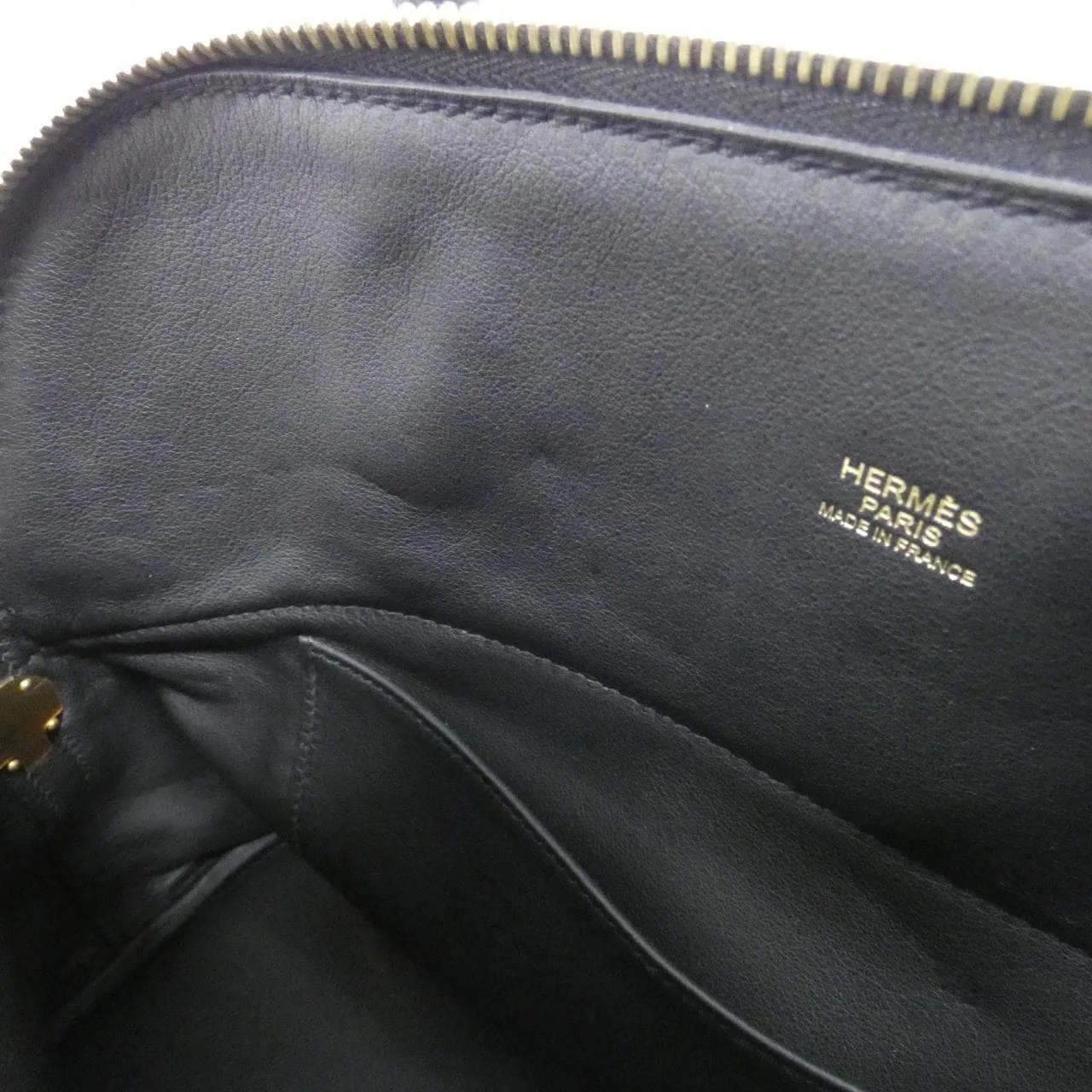 HERMES 073419CC Handbag Clemence Black Clemence Leather - Thumbnail 7