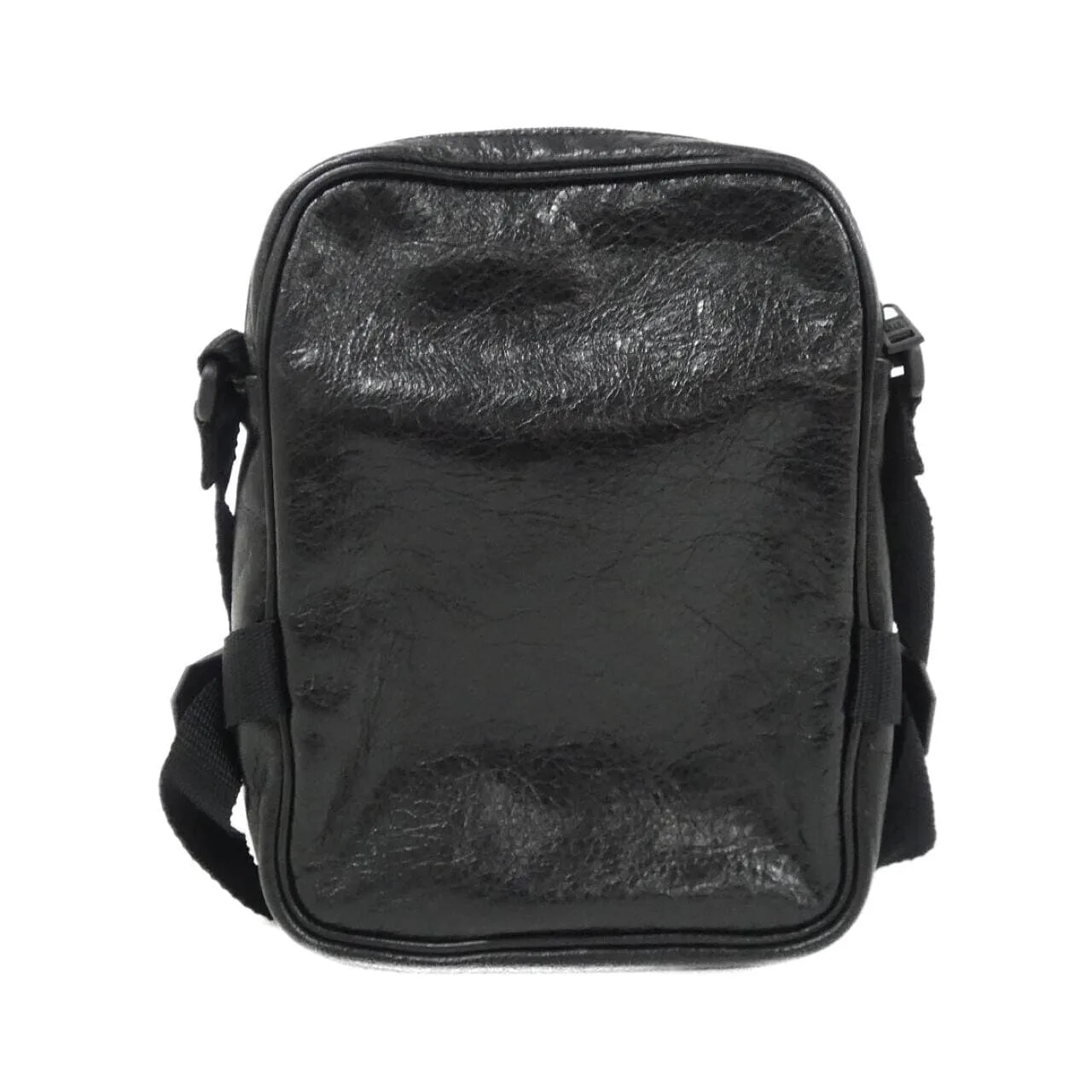 BALENCIAGA 715852 1VGI7 Shoulder Lambskin 黑色 羊皮 中古品A - 縮圖 2