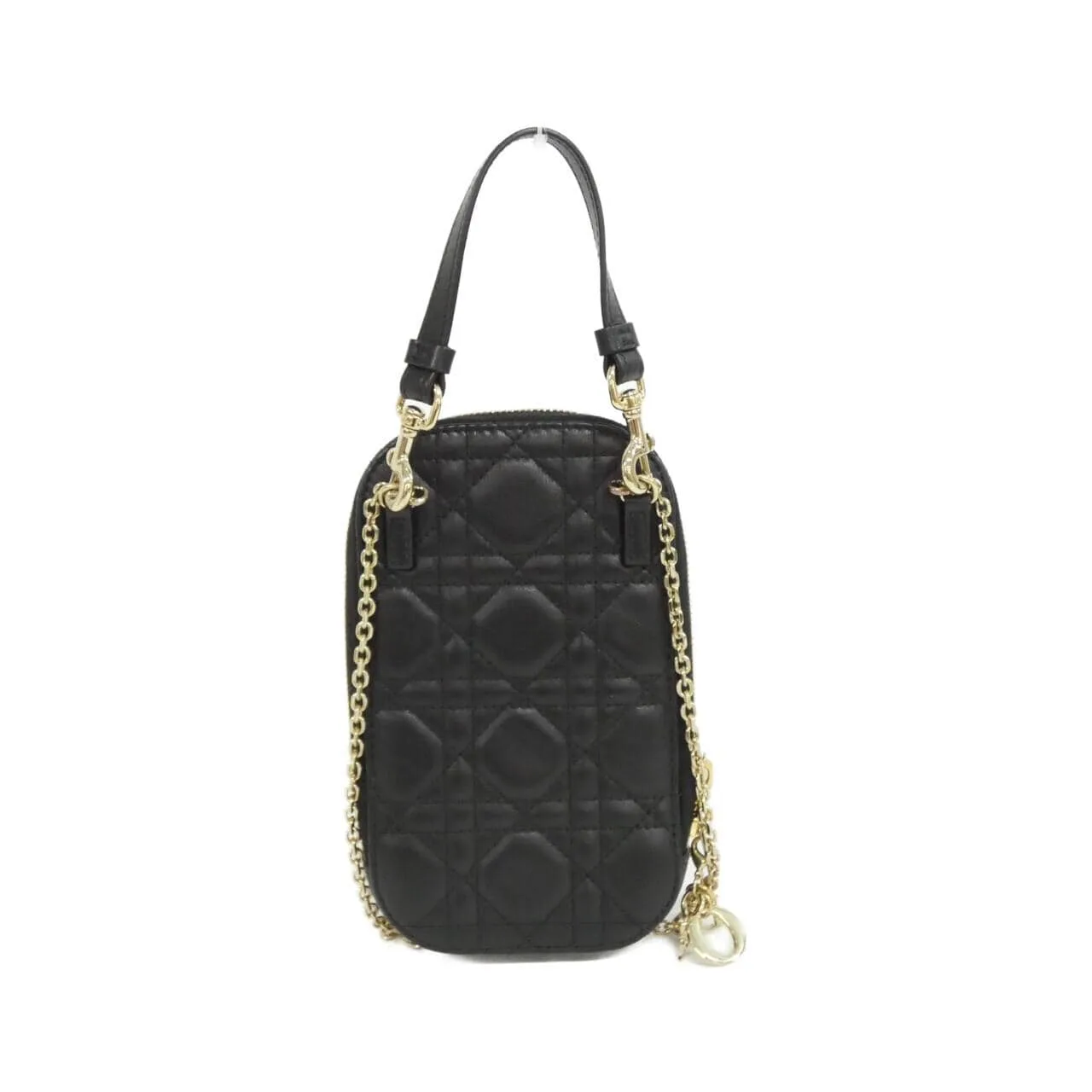 DIOR Lady Dior S0872ONMJ Wallet Lambskin 黑色 羊皮 中古品A - 縮圖 2