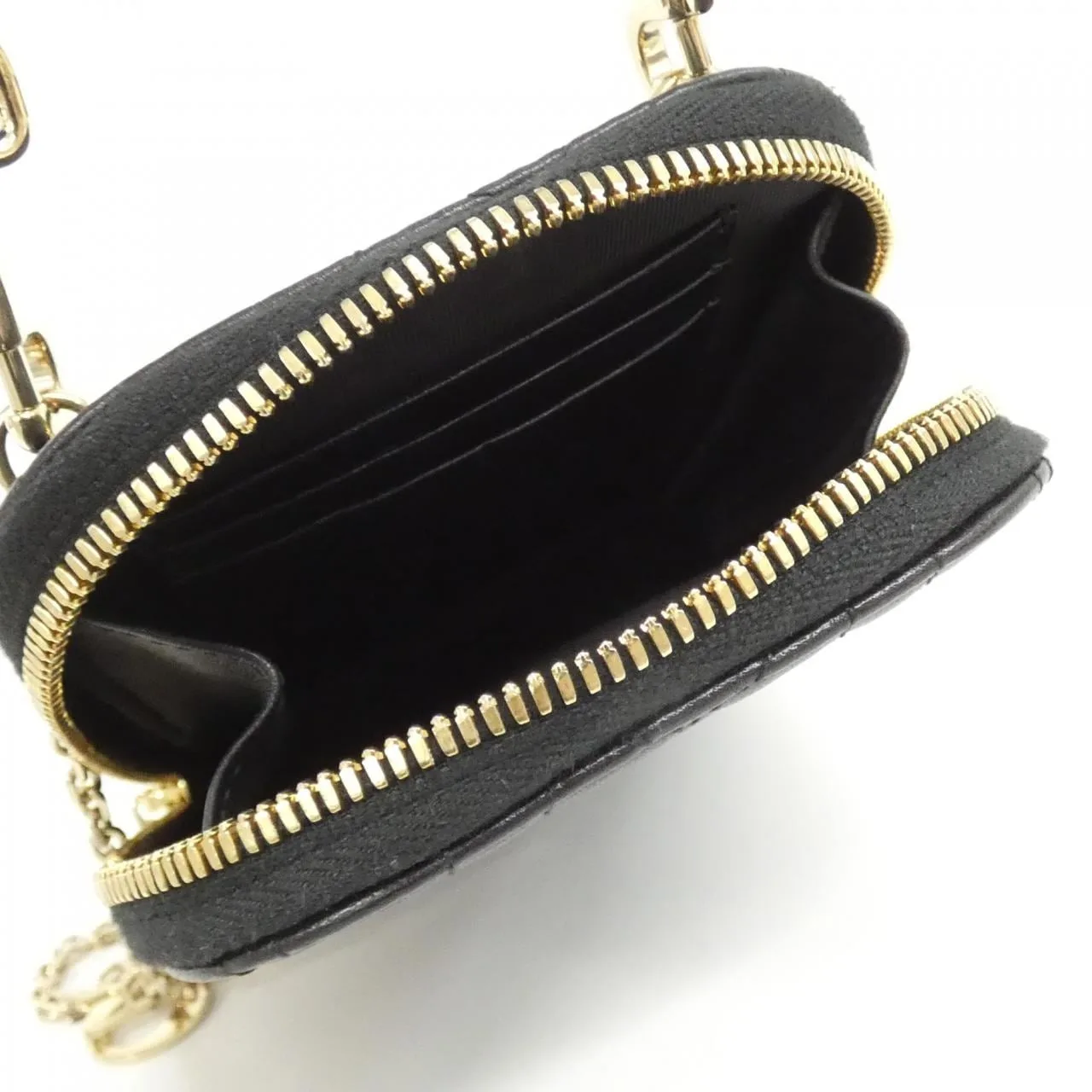 DIOR Lady Dior S0872ONMJ Wallet Lambskin 黑色 羊皮 中古品A - 縮圖 6