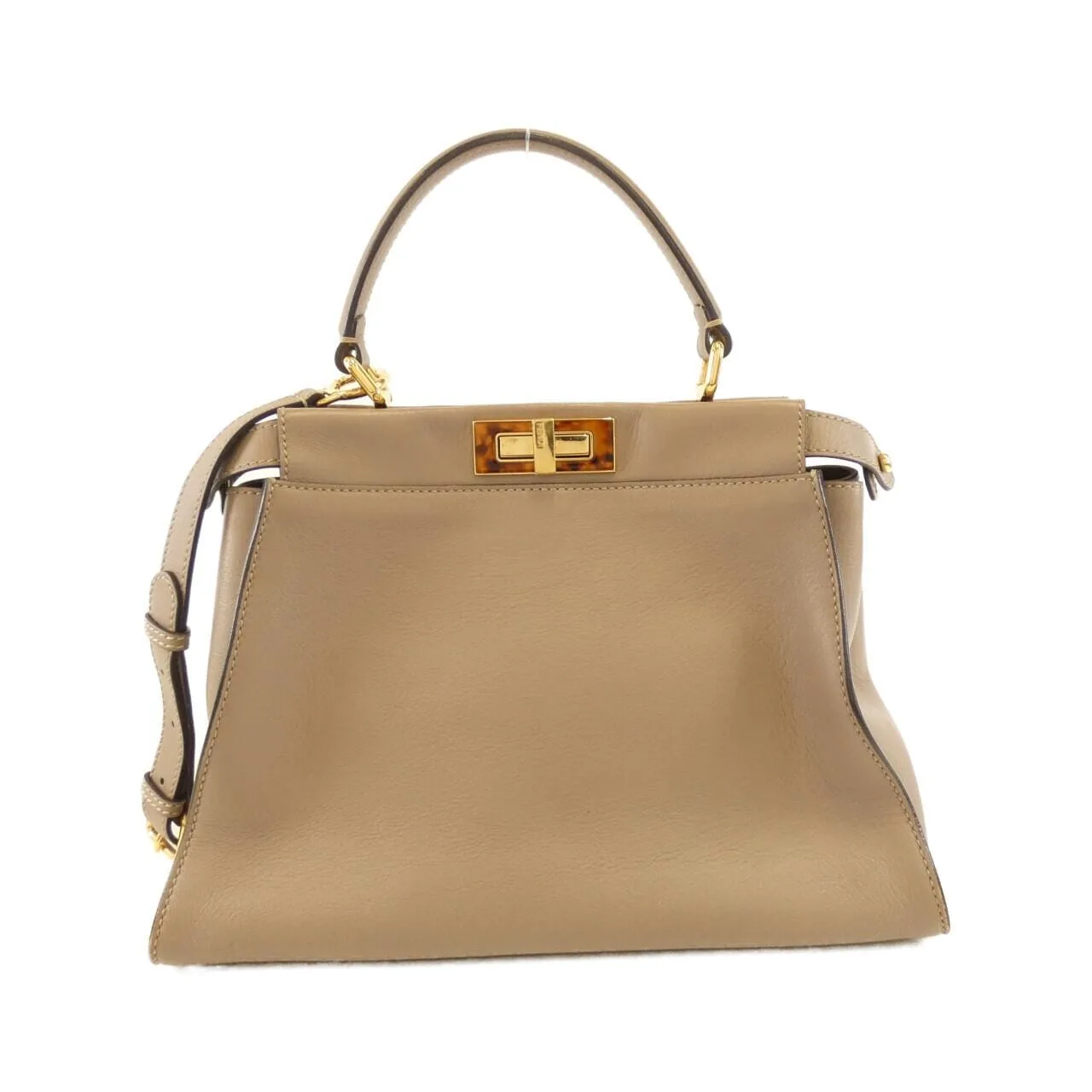 FENDI Peekaboo 8BN290 3ZL Handbag Black