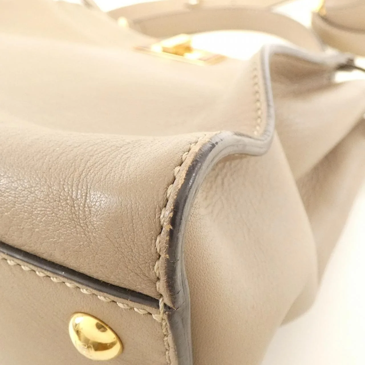 FENDI Peekaboo 8BN290 3ZL Handbag Black Rank A - Thumbnail 2