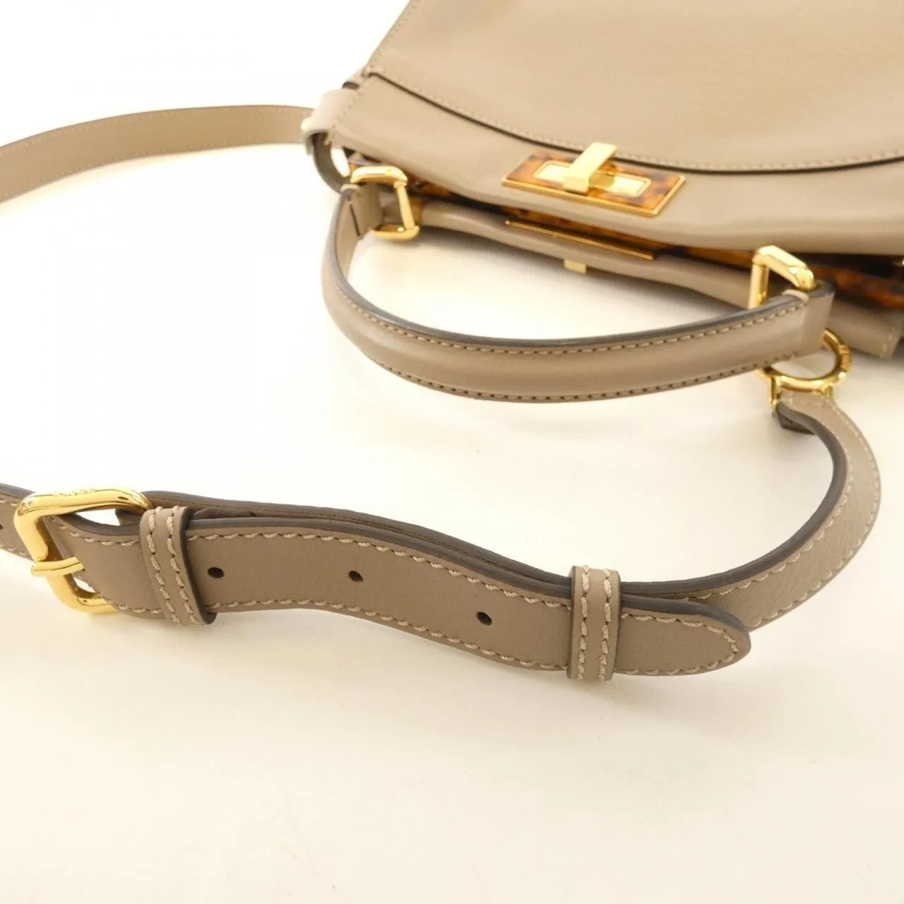 FENDI Peekaboo 8BN290 3ZL Handbag Black Rank A - Thumbnail 5