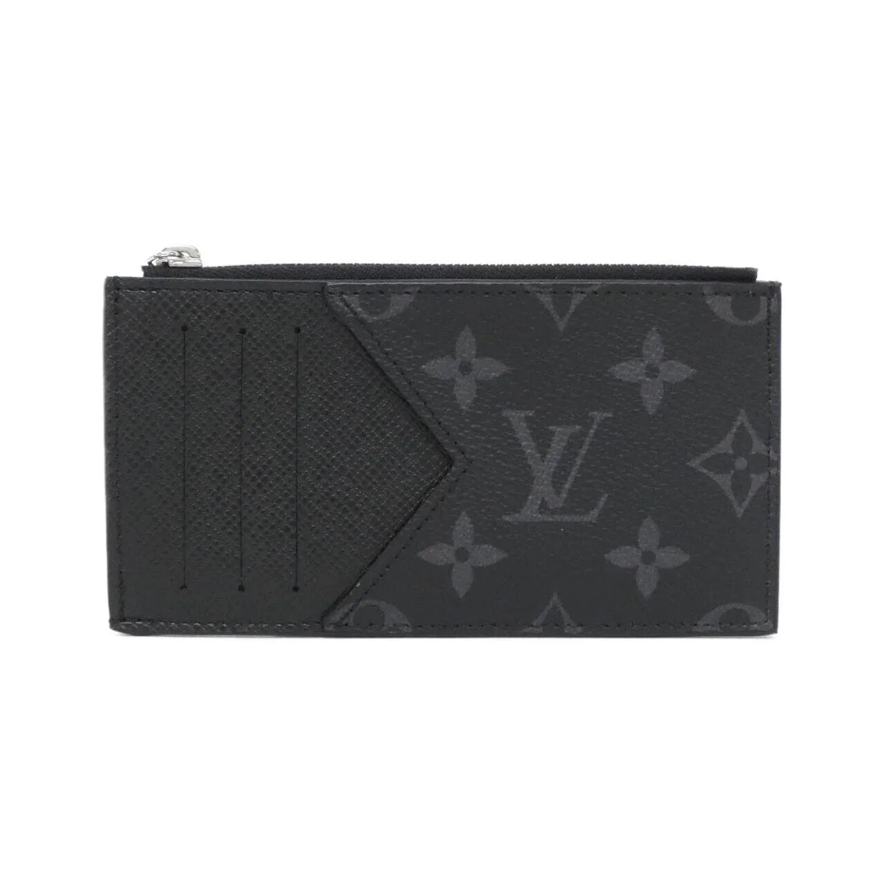 LOUIS VUITTON M30271 Coin Case Canvas Black