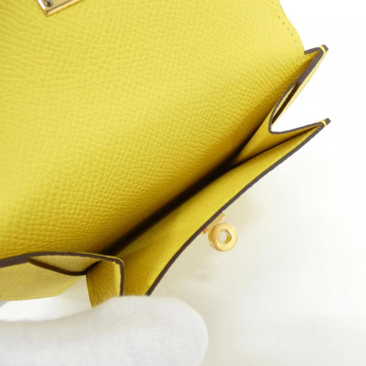 HERMES Kelly 079001CC Wallet Epsom 黑色 Epsom 皮 中古品A - 縮圖 4