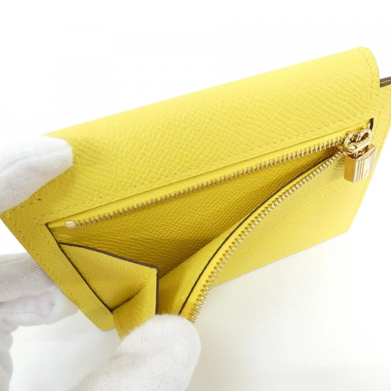 HERMES Kelly 079001CC Wallet Epsom 黑色 Epsom 皮 中古品A - 縮圖 5