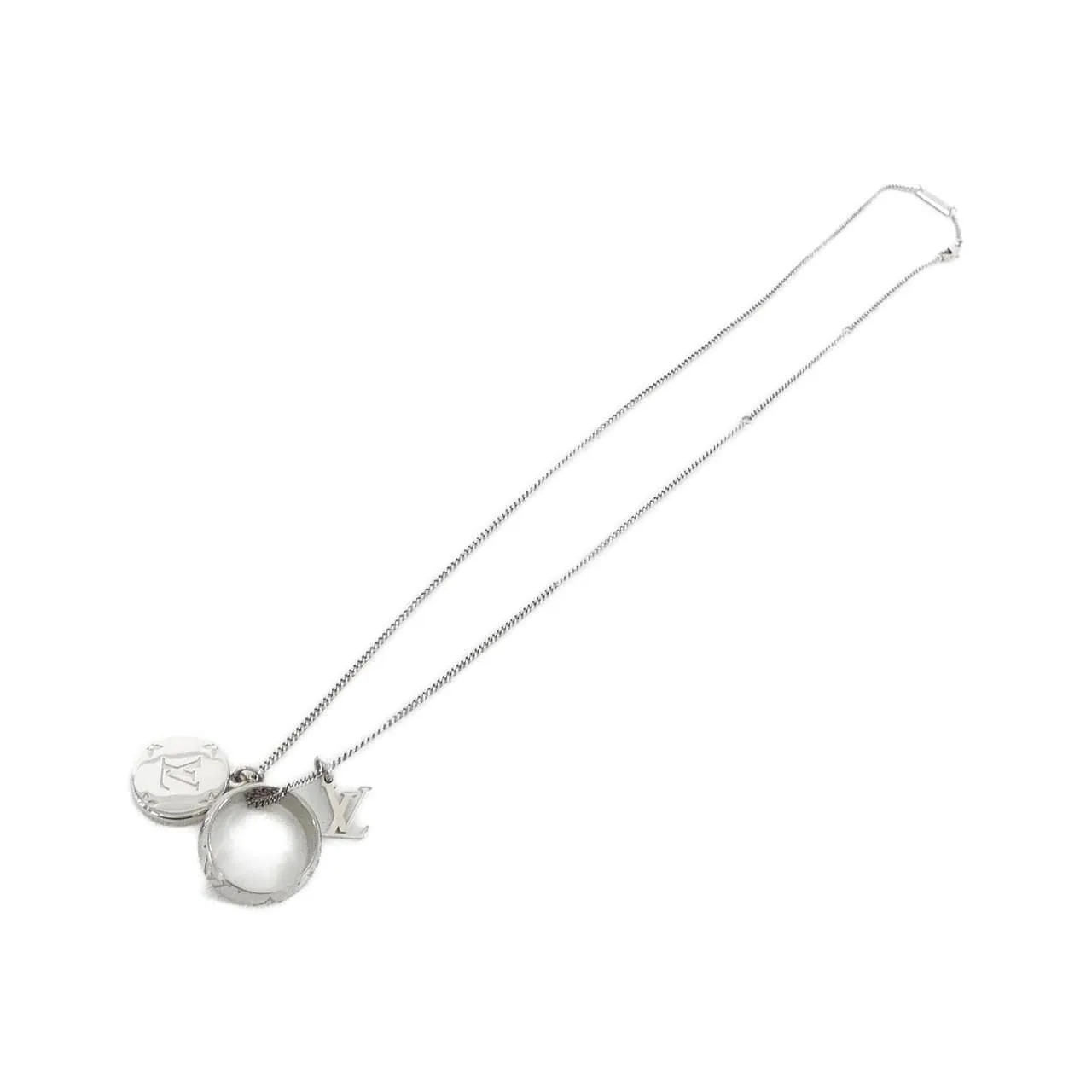 LOUIS VUITTON M62485 Accessories Monogram 銀色 Monogram 中古品A - 縮圖 2