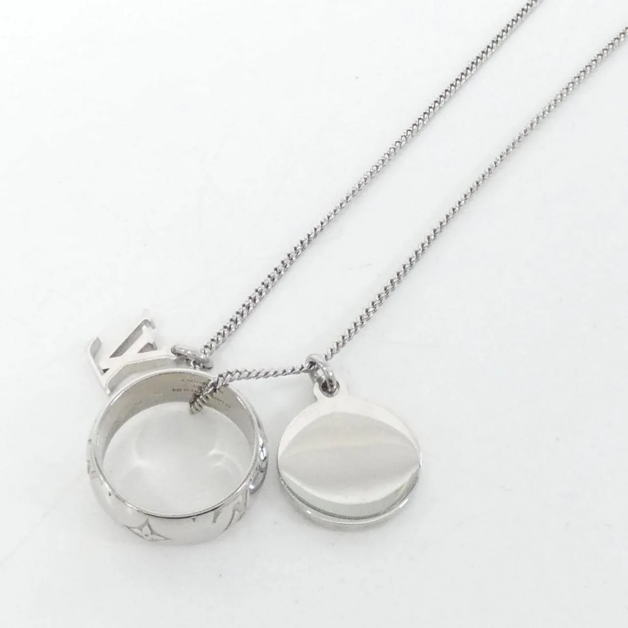 LOUIS VUITTON M62485 Accessories Monogram 銀色 Monogram 中古品A - 縮圖 3