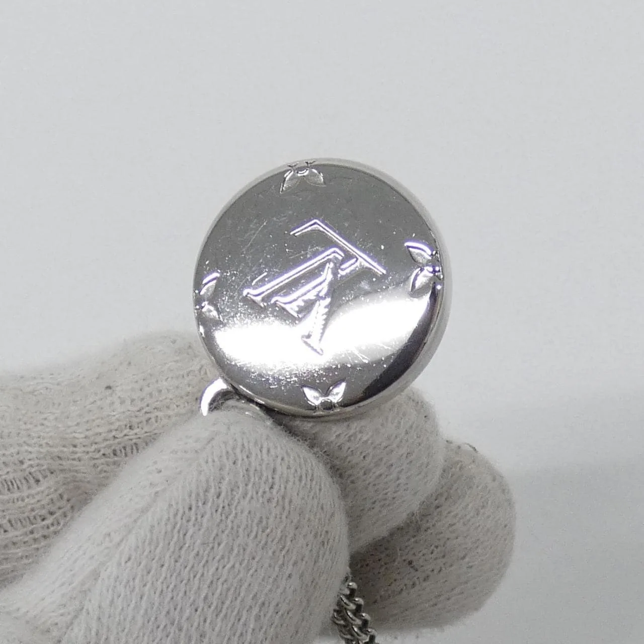 LOUIS VUITTON M62485 Accessories Monogram 銀色 Monogram 中古品A - 縮圖 6