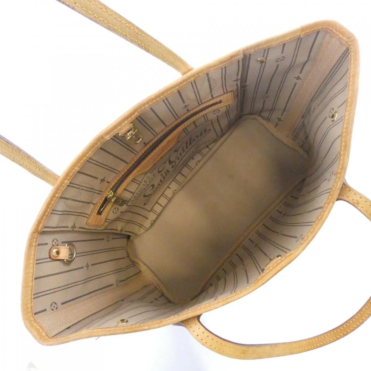 LOUIS VUITTON Neverfull M40155 Tote Monogram 黑色 Monogram 中古品A - 縮圖 8