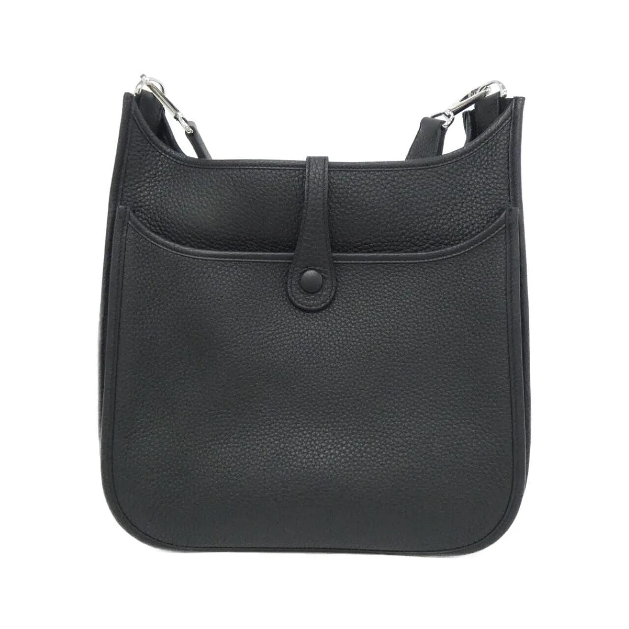 HERMES Evelyne 056277CK Shoulder Clemence Black Clemence Leather Rank A - Thumbnail 2