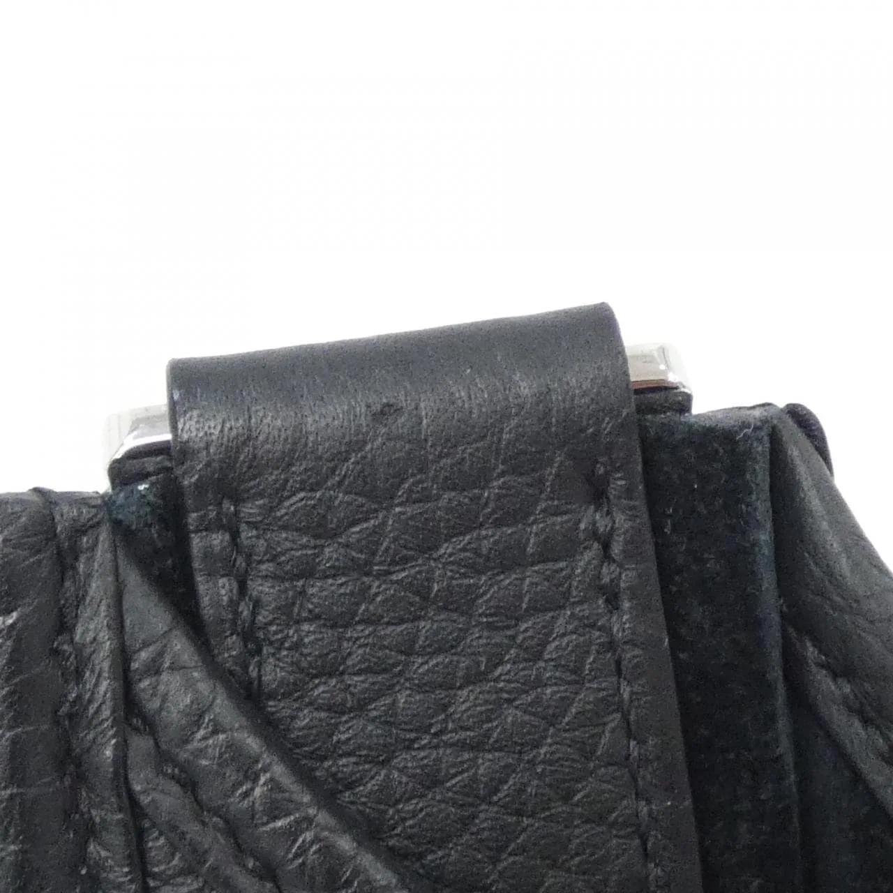 HERMES Evelyne 056277CK Shoulder Clemence Black Clemence Leather Rank A - Thumbnail 9