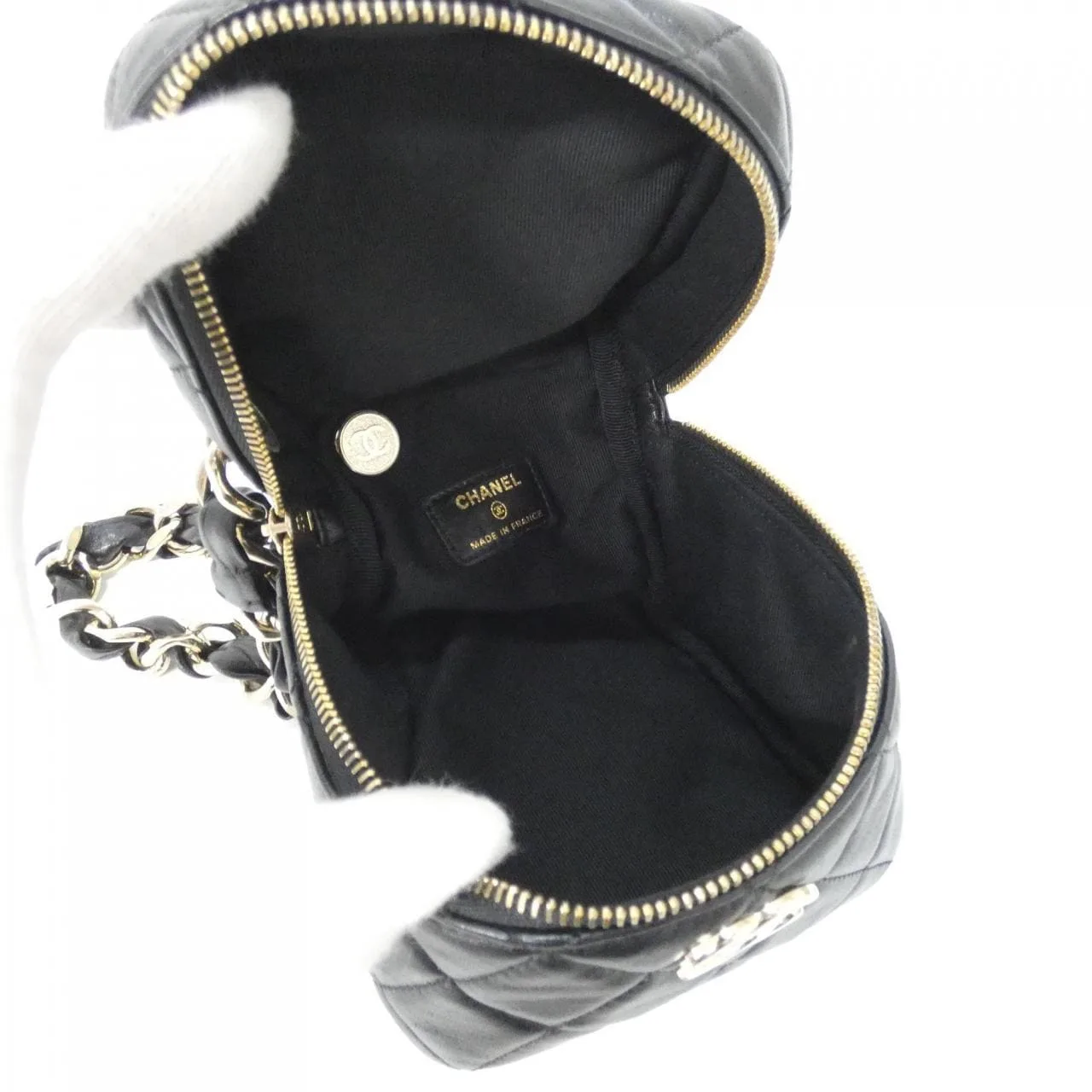 CHANEL Timeless Classic AP2803 Pouch Lambskin Black Lambskin Rank A - Thumbnail 8