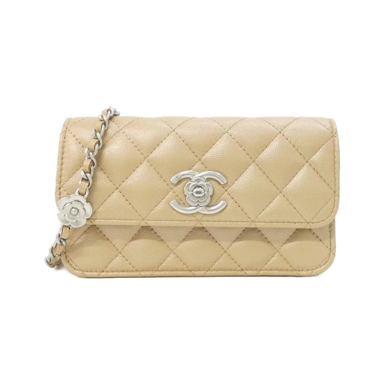 CHANEL Chanel 19 AP3579 Wallet Grained Calfskin Beige
