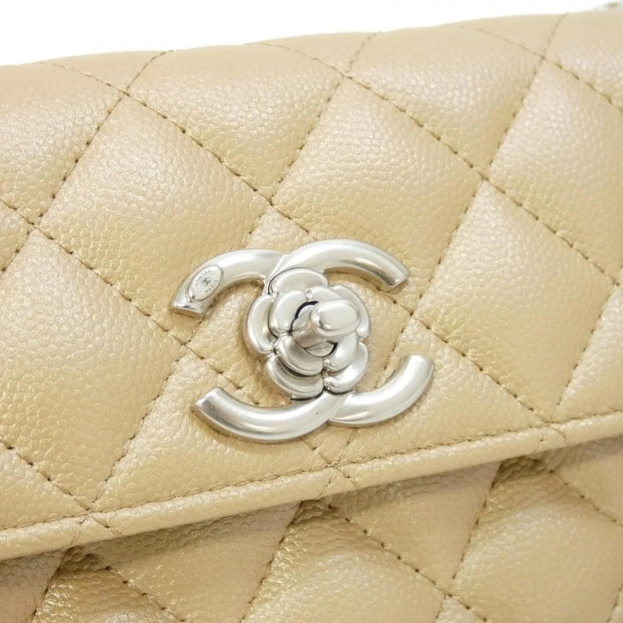 CHANEL Chanel 19 AP3579 Wallet Grained Calfskin Beige Grained Calfskin Rank A - Thumbnail 4