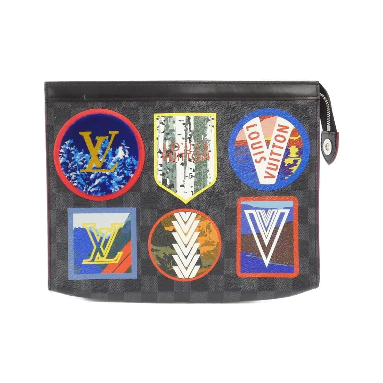 LOUIS VUITTON Pochette N60134 Handbag Damier Black