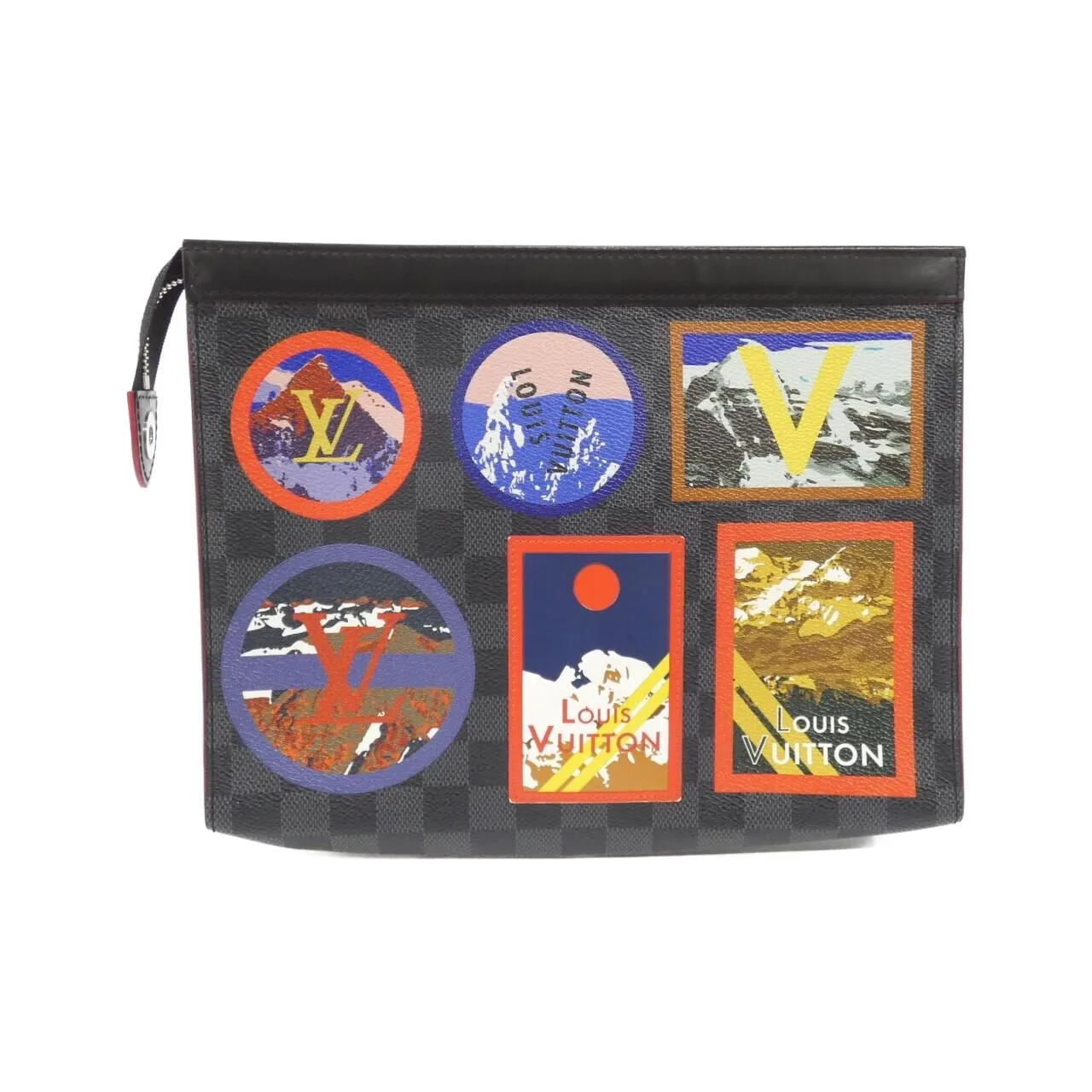 LOUIS VUITTON Pochette N60134 Handbag Damier 黑色 Damier 中古品A - 縮圖 2