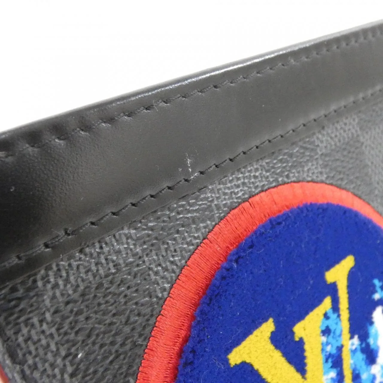 LOUIS VUITTON Pochette N60134 Handbag Damier 黑色 Damier 中古品A - 縮圖 5