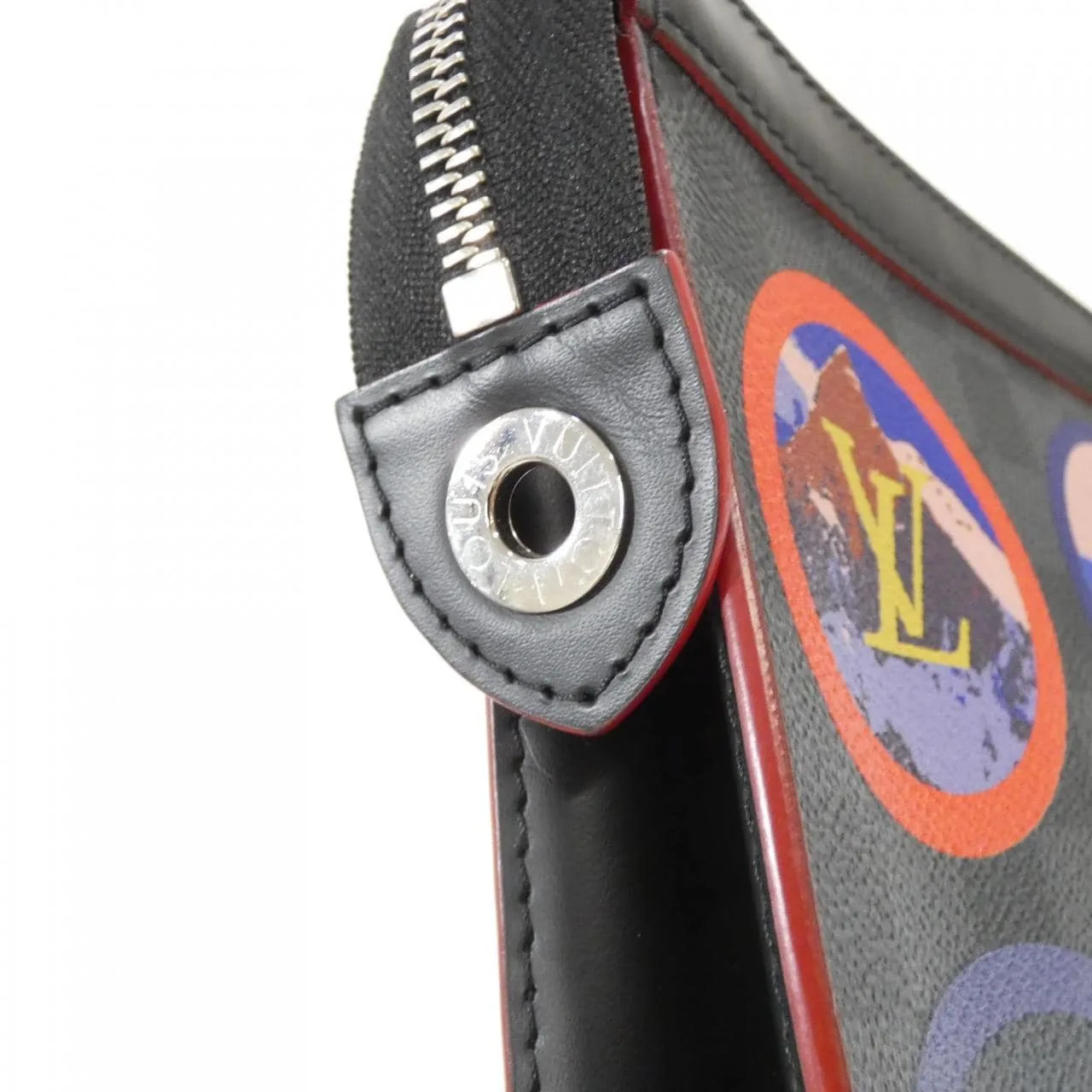 LOUIS VUITTON Pochette N60134 Handbag Damier 黑色 Damier 中古品A - 縮圖 6