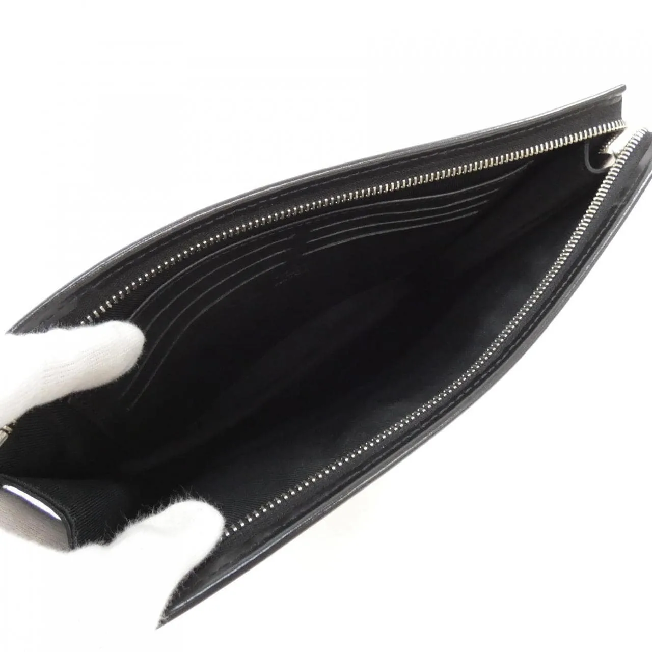 LOUIS VUITTON Pochette N60134 Handbag Damier 黑色 Damier 中古品A - 縮圖 7