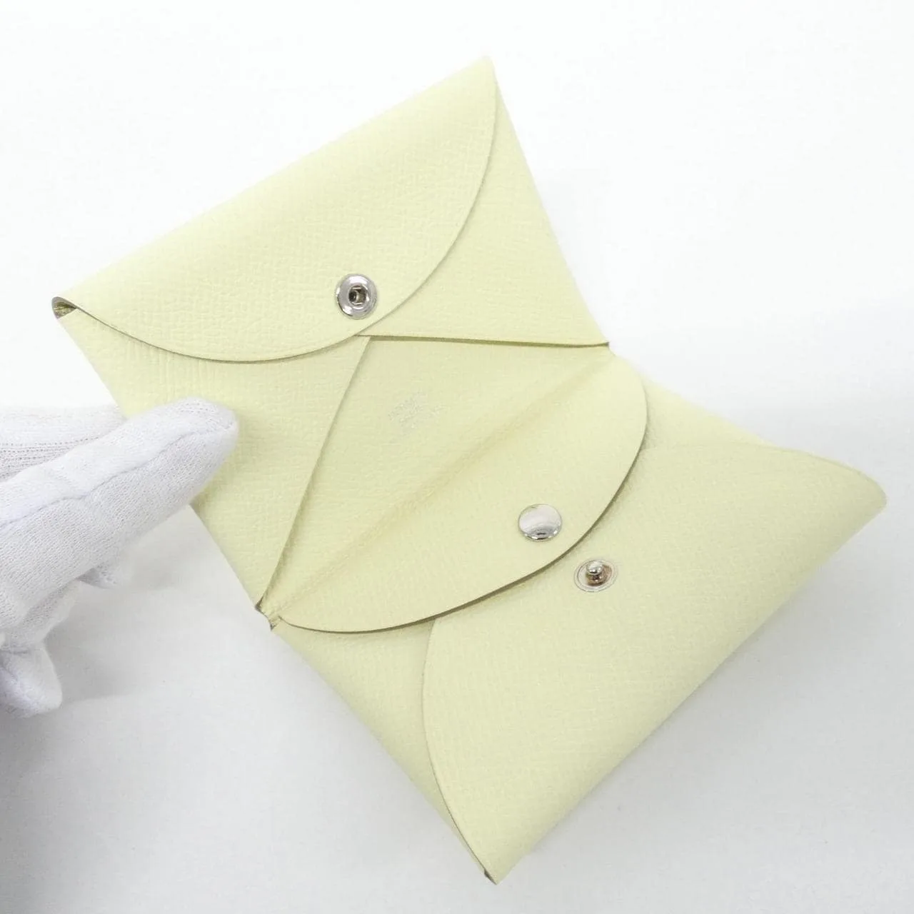 HERMES 083035CK Coin Case Epsom Black Epsom Leather Rank A - Thumbnail 4