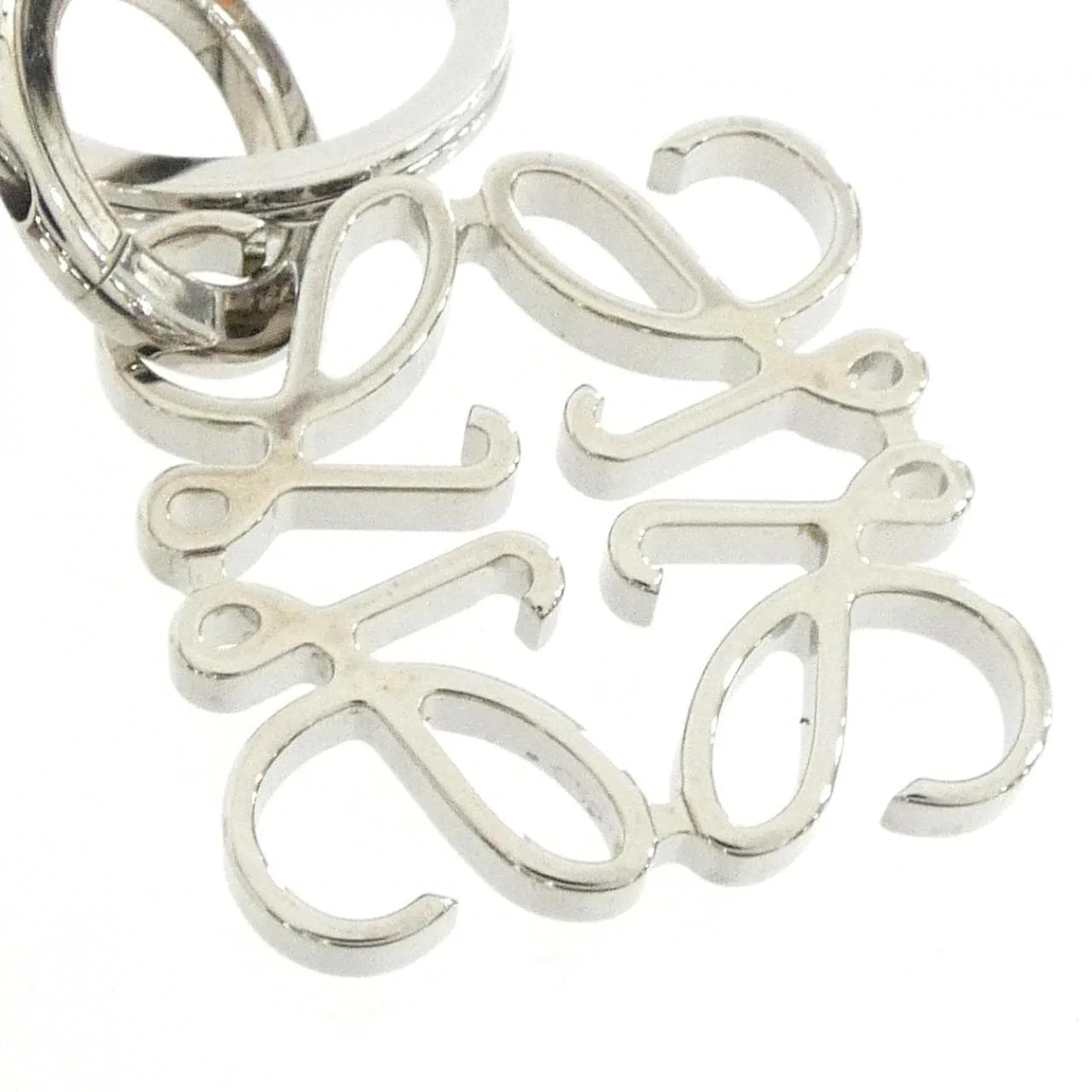 LOEWE 111 25 203 Key Case Silver Rank A - Thumbnail 2