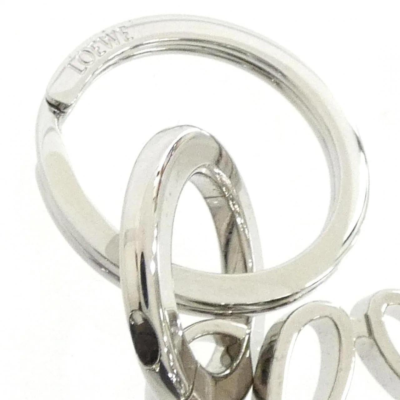 LOEWE 111 25 203 Key Case Silver Rank A - Thumbnail 3
