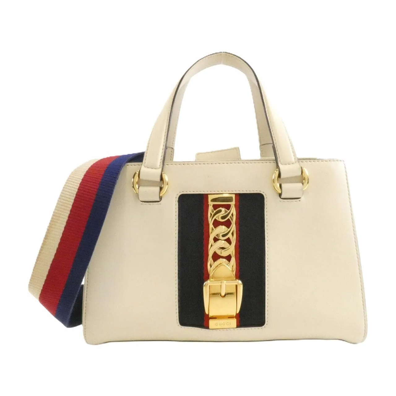 GUCCI 460381 DSVKG Handbag Leather Gold