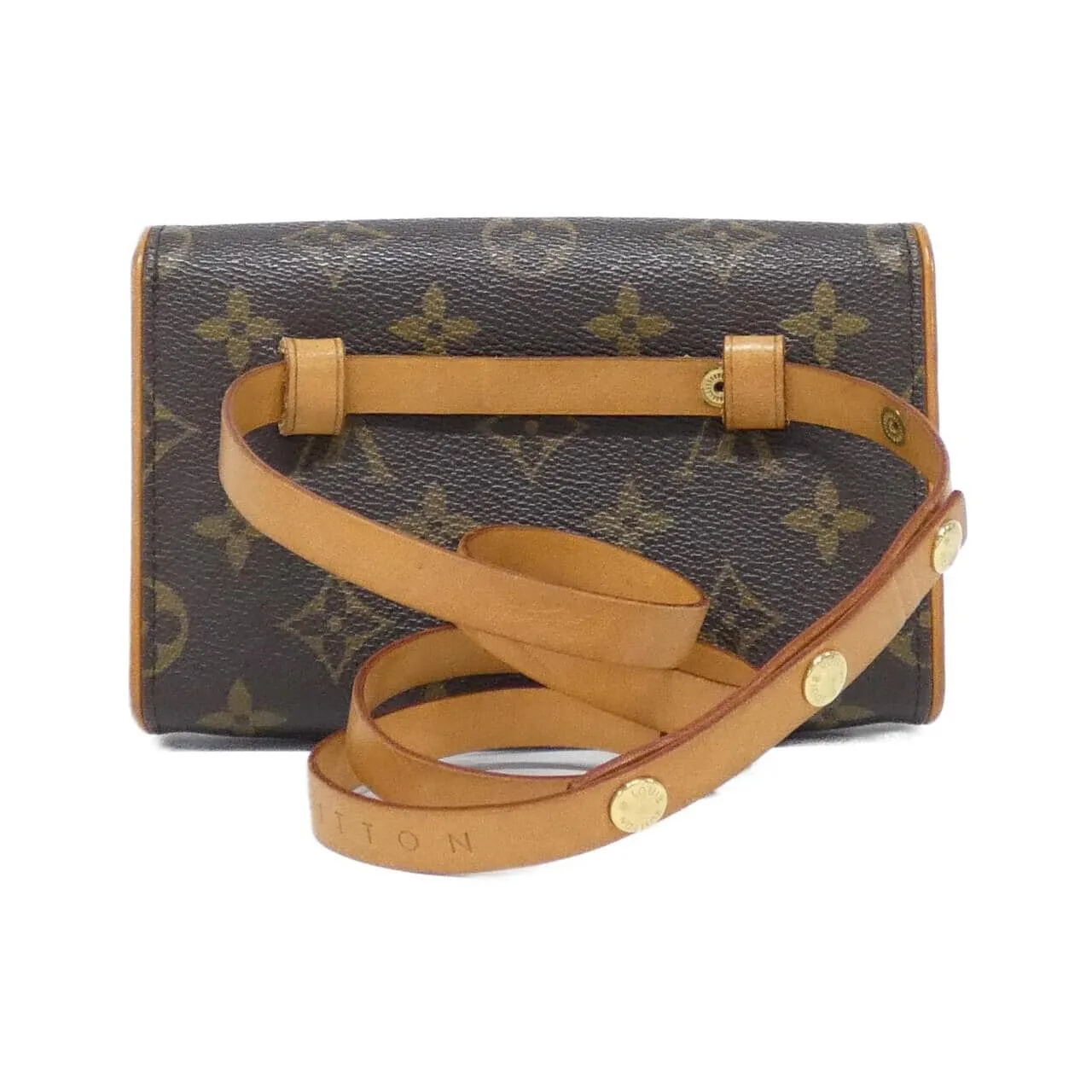 LOUIS VUITTON Pochette M51855+M67304 Belt Monogram 黑色 Monogram 中古品A - 縮圖 2
