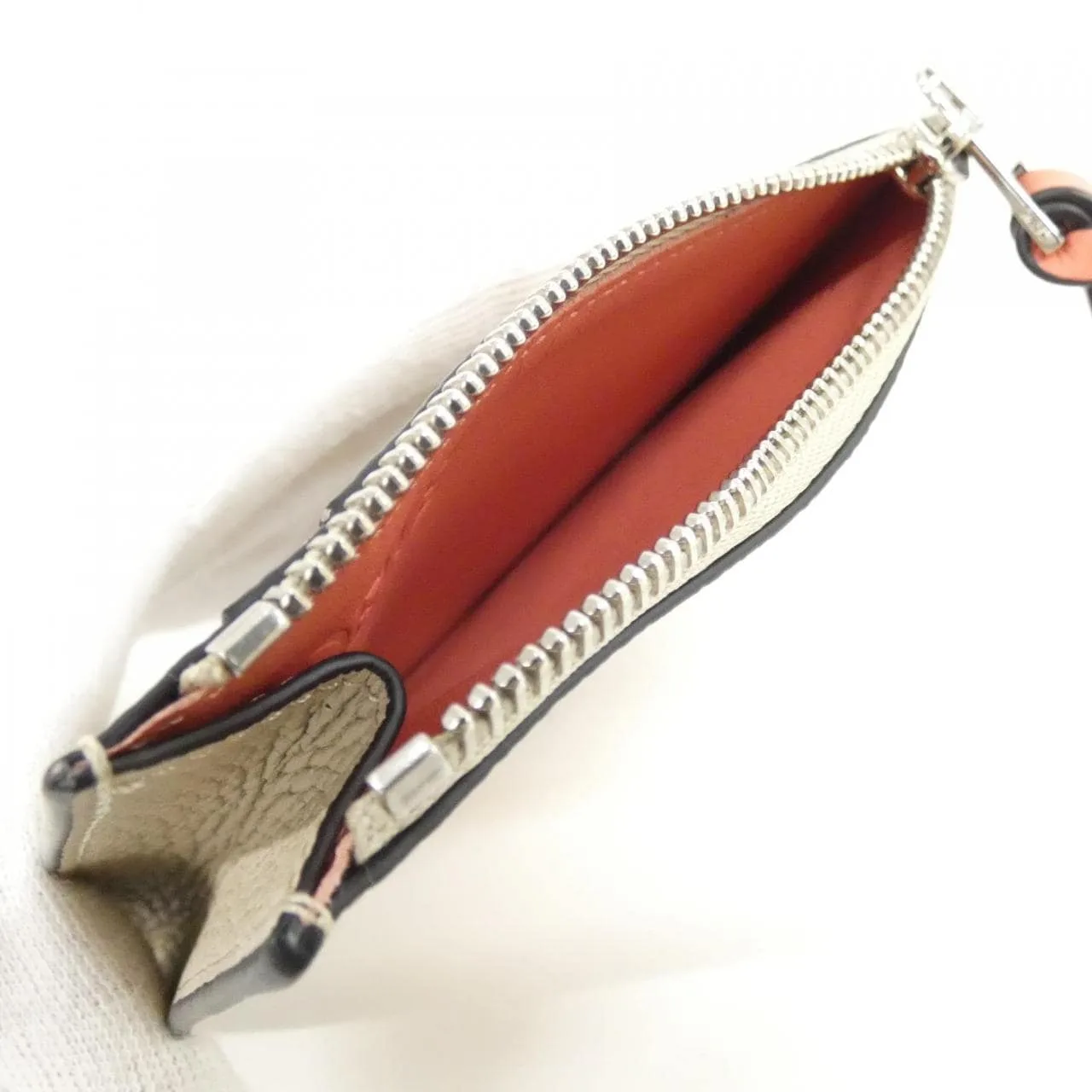 LOEWE C660O37X04 Coin Case 黑色 中古品A - 縮圖 4