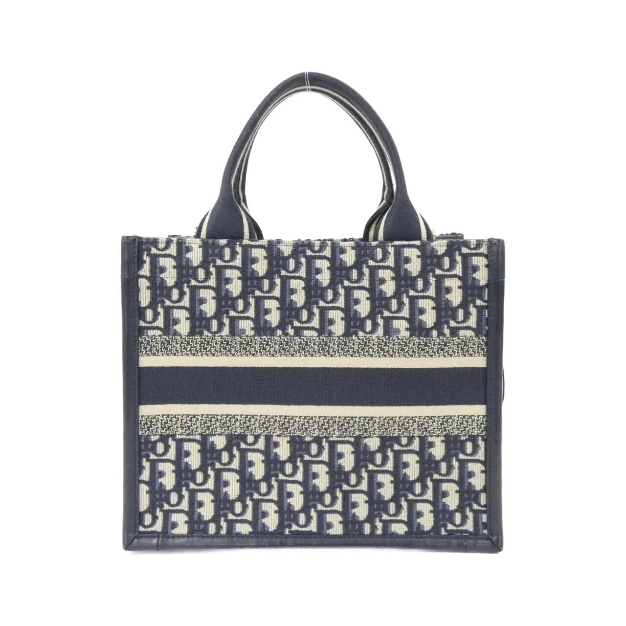 DIOR Book Tote M1325CZBB Tote Canvas 藍色 帆布 中古品A - 縮圖 2