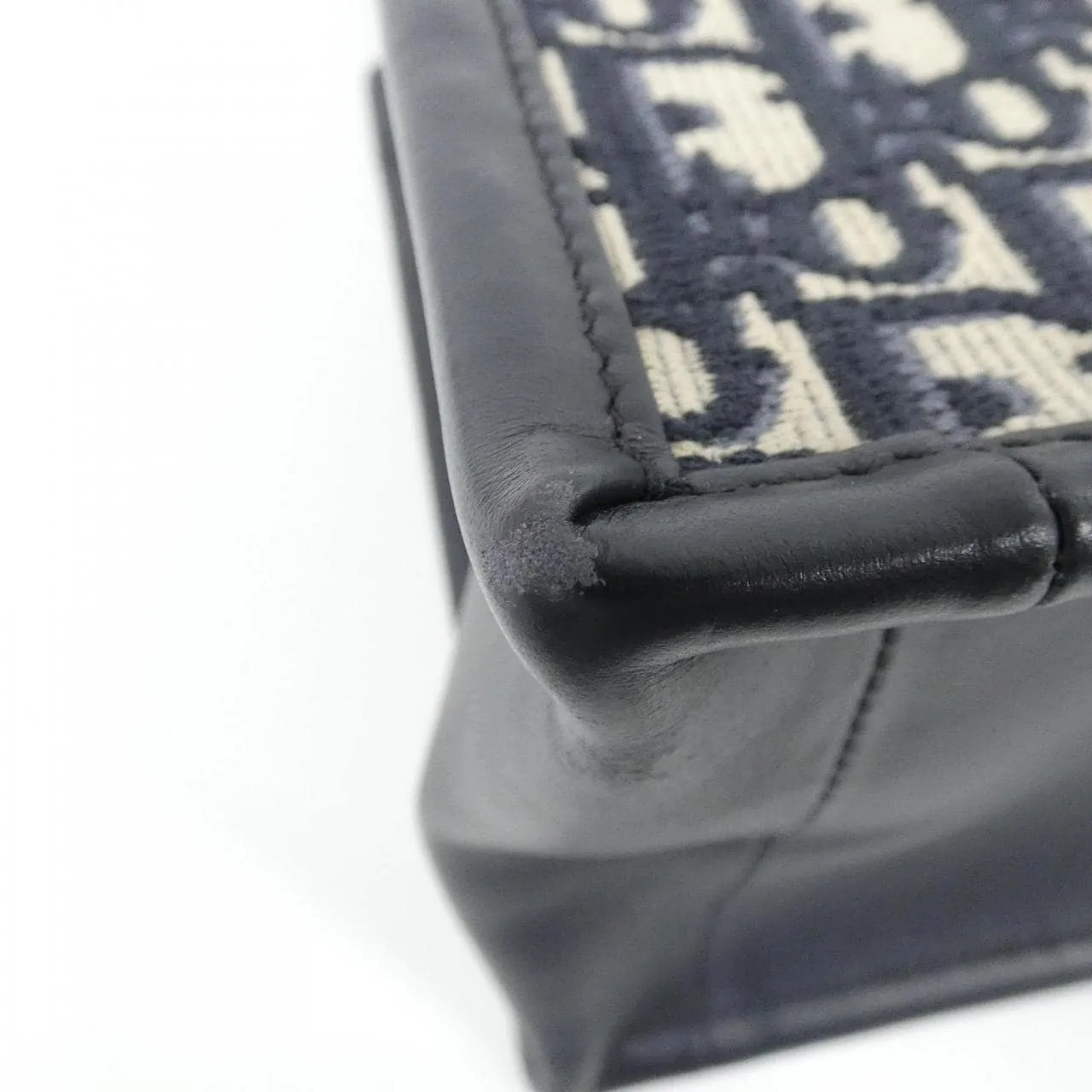 DIOR Book Tote M1325CZBB Tote Canvas 藍色 帆布 中古品A - 縮圖 4