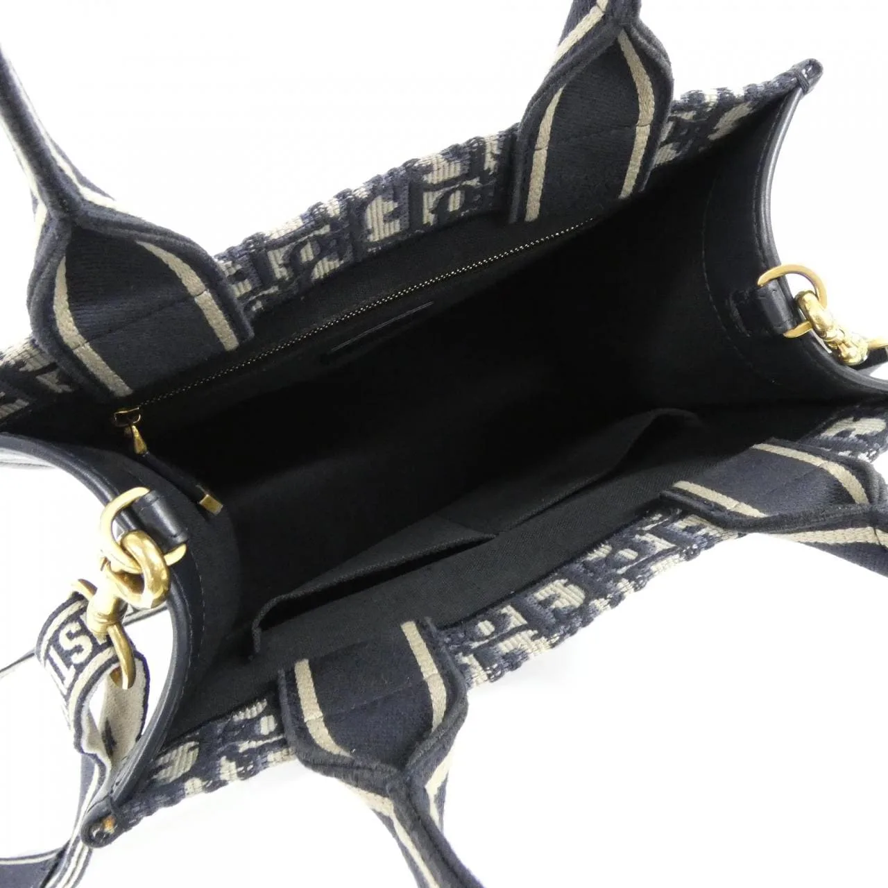 DIOR Book Tote M1325CZBB Tote Canvas 藍色 帆布 中古品A - 縮圖 6