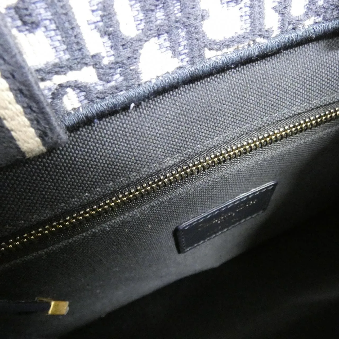 DIOR Book Tote M1325CZBB Tote Canvas 藍色 帆布 中古品A - 縮圖 7