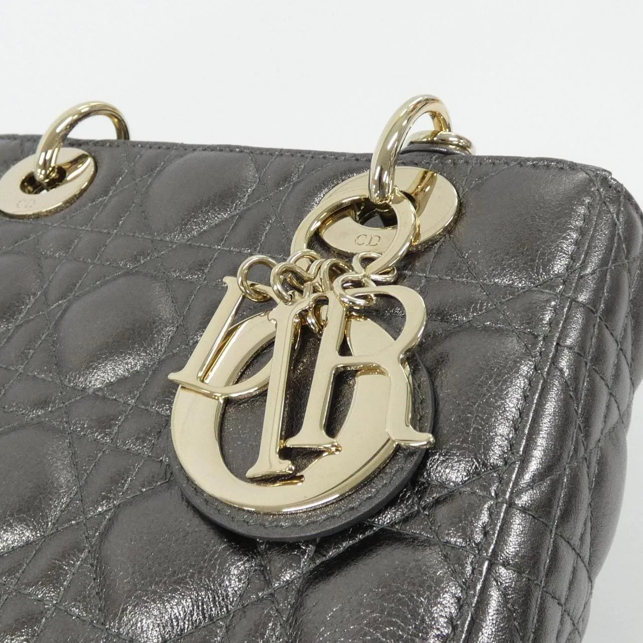 DIOR Lady Dior M0538OWEC Handbag 黑色 中古品A - 縮圖 4