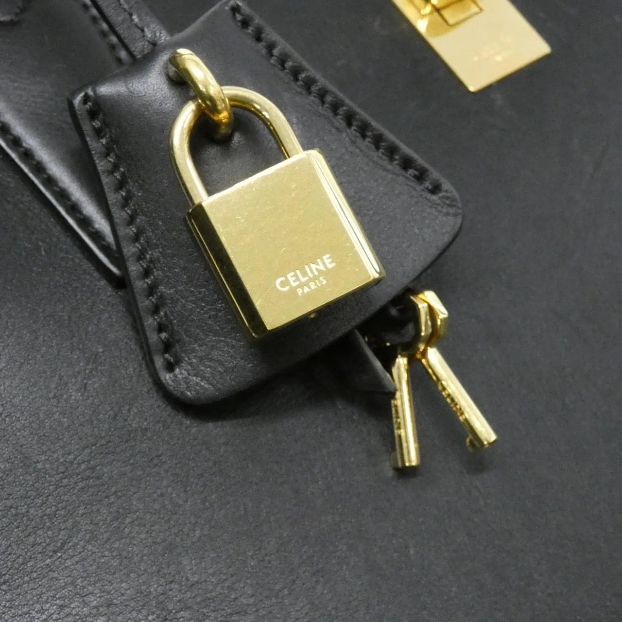 CELINE 114443FSS Handbag 黑色 中古品B - 縮圖 4