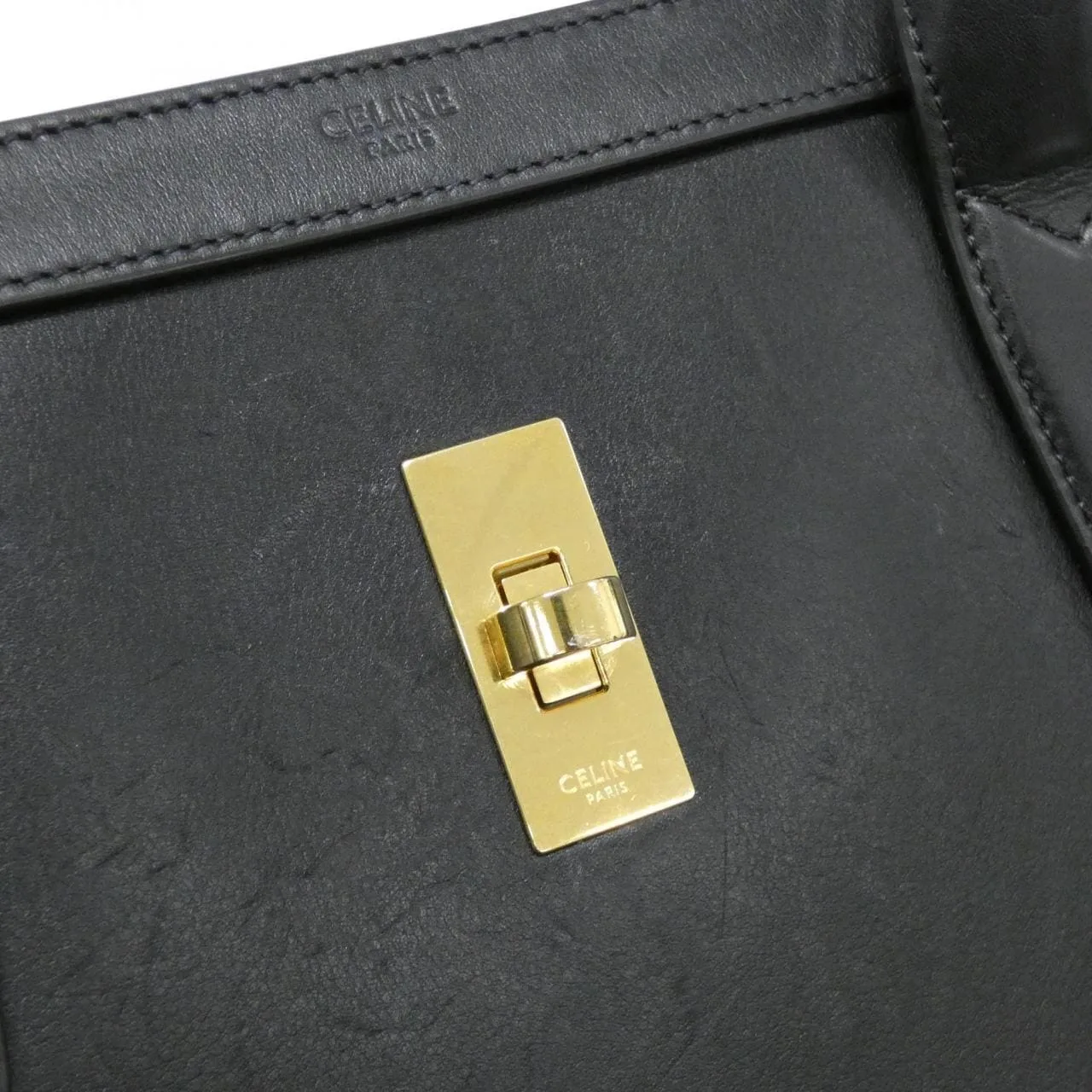 CELINE 114443FSS Handbag 黑色 中古品B - 縮圖 5