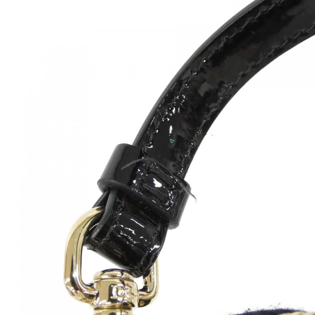 DIOR Lady Dior S0872OVRB Wallet Patent Leather 黑色 漆皮 中古品A - 縮圖 5