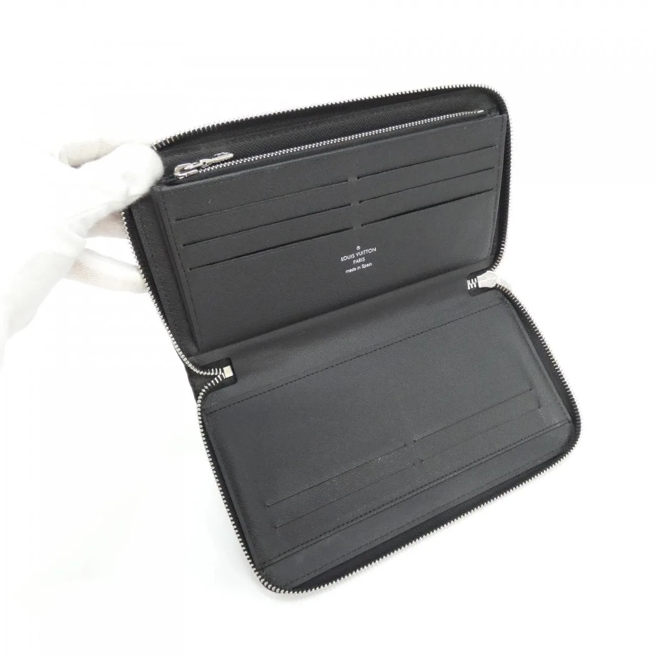 LOUIS VUITTON M62643 Wallet Epi 黑色 Epi 中古品A - 縮圖 7