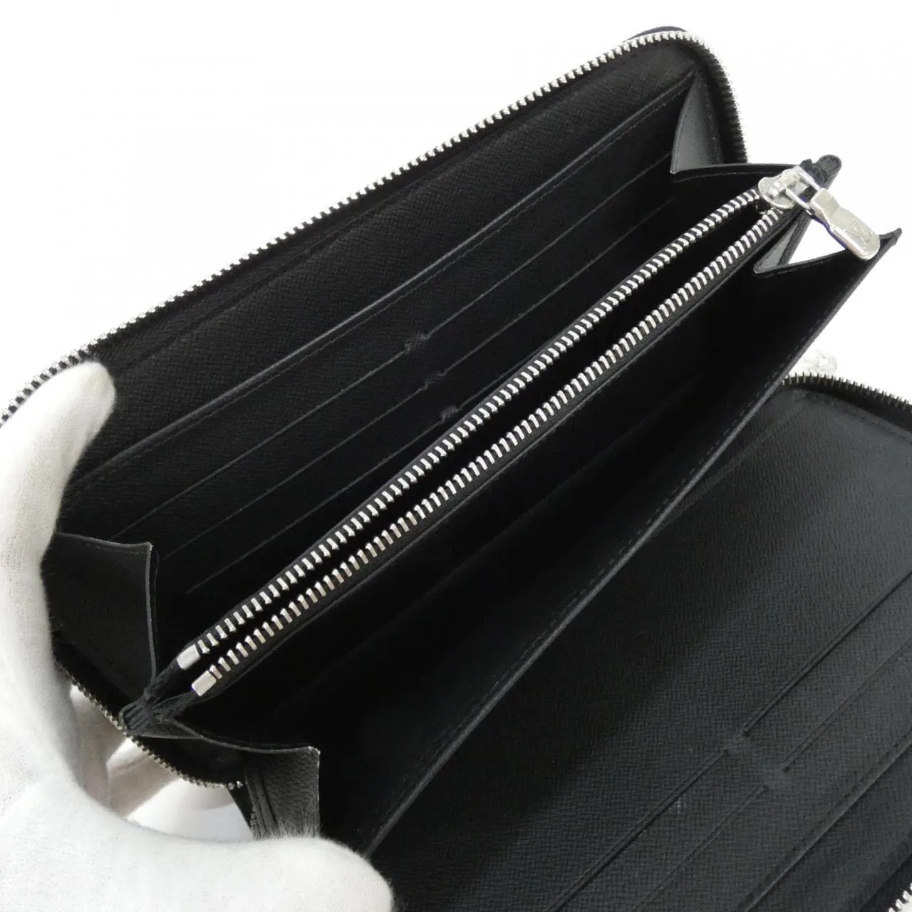 LOUIS VUITTON M62643 Wallet Epi 黑色 Epi 中古品A - 縮圖 9