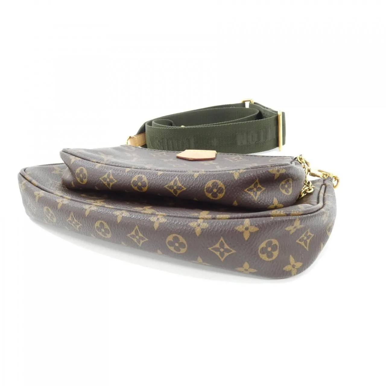LOUIS VUITTON Pochette M44813 Shoulder Monogram 黑色 Monogram 中古品A - 縮圖 3
