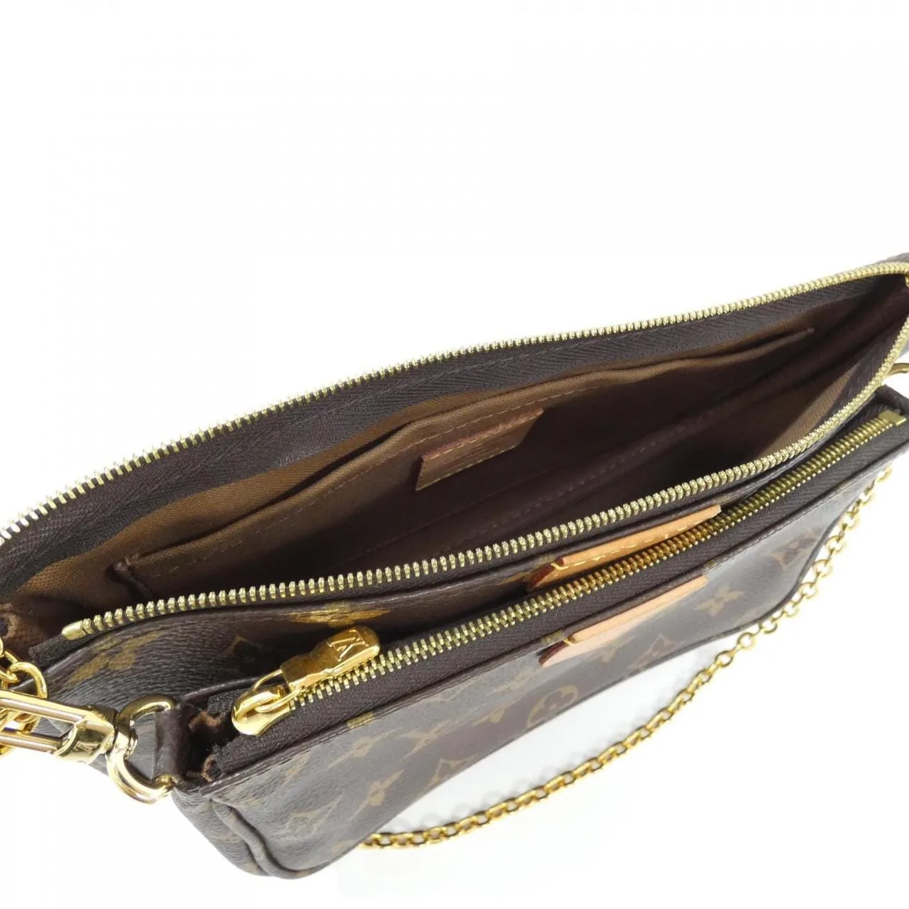 LOUIS VUITTON Pochette M44813 Shoulder Monogram 黑色 Monogram 中古品A - 縮圖 7