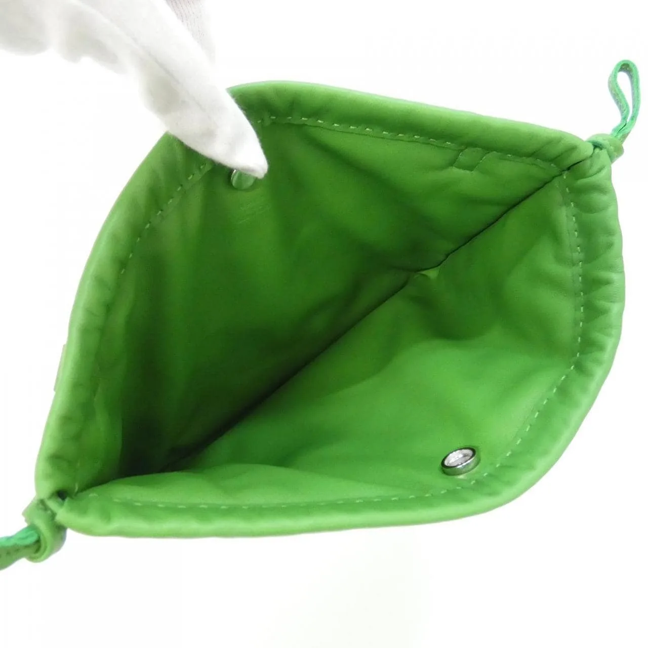 HERMES 083138CK Pouch Swift 黑色 Swift 皮 中古品A - 縮圖 6