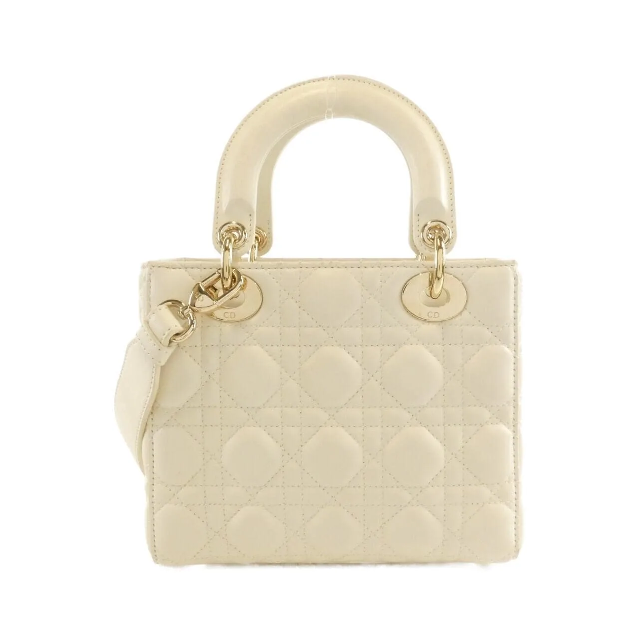 DIOR Lady Dior M0538OCAL Handbag Lambskin 黑色 羊皮 中古品A - 縮圖 2