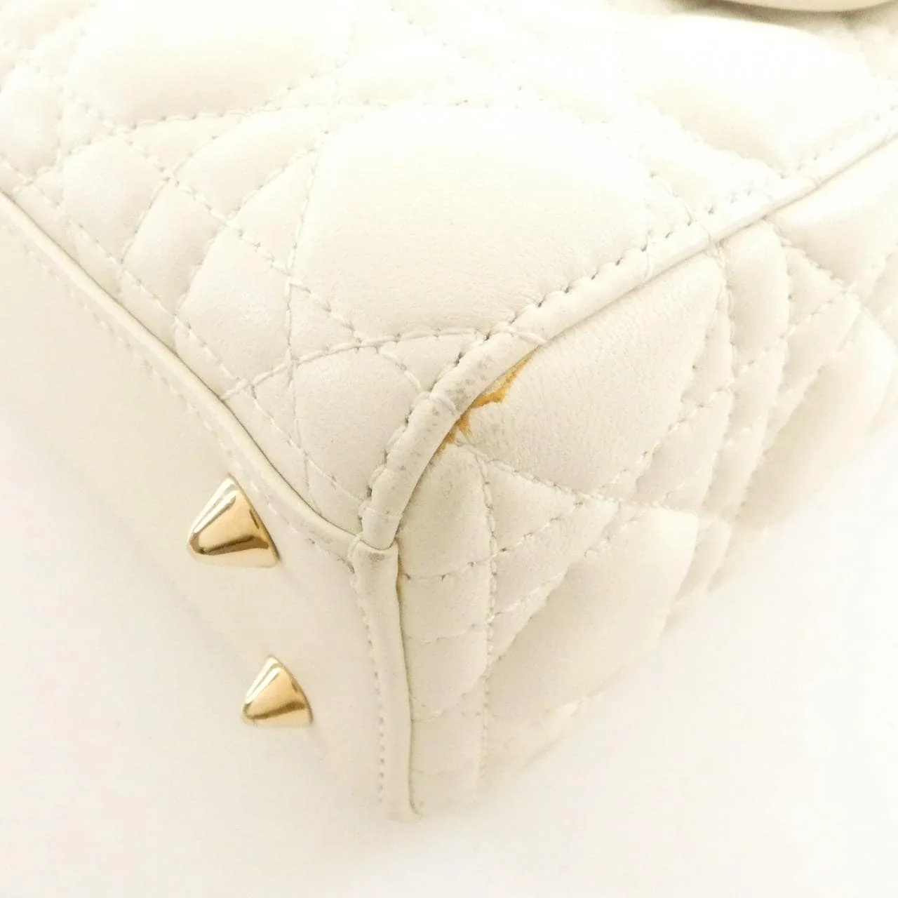 DIOR Lady Dior M0538OCAL Handbag Lambskin 黑色 羊皮 中古品A - 縮圖 3