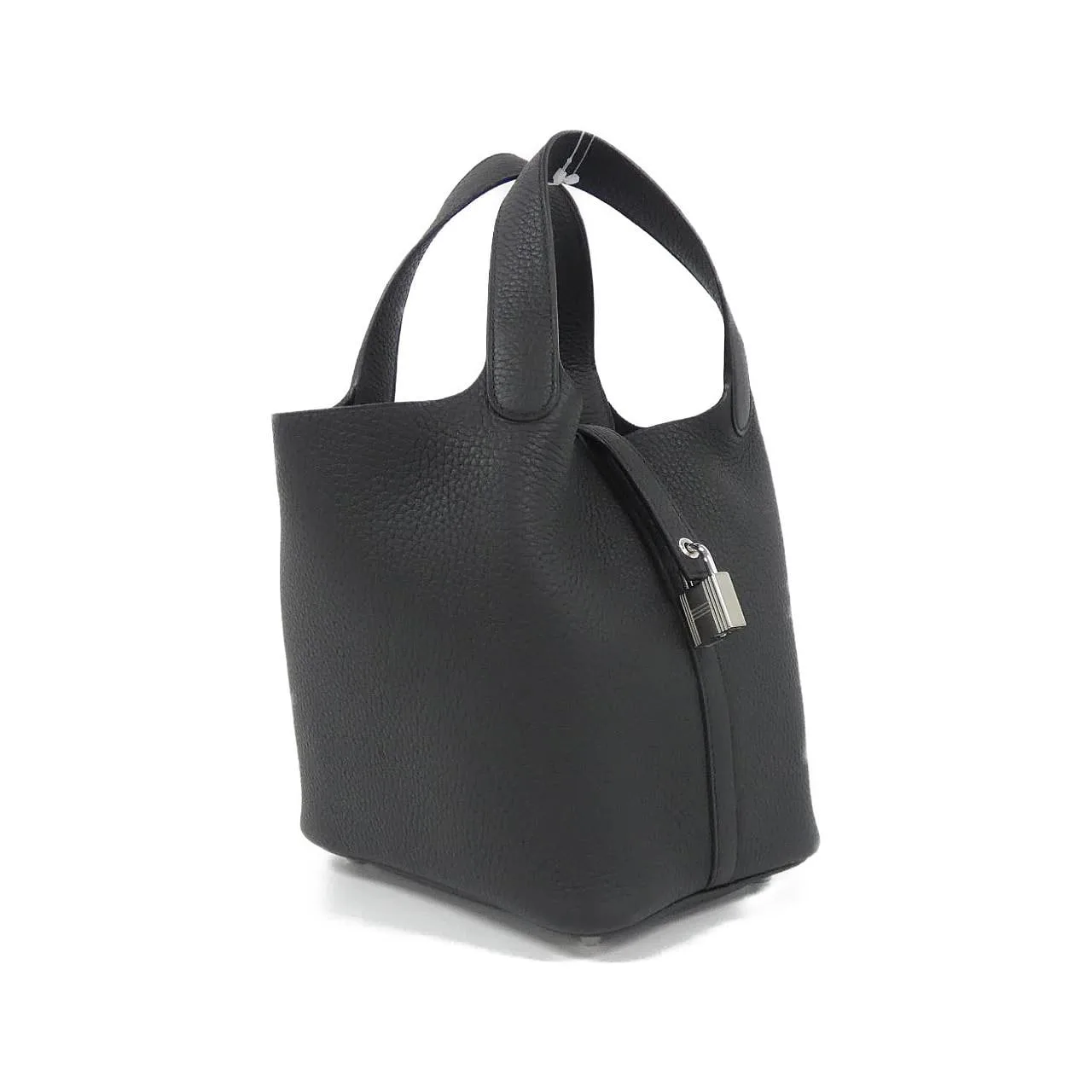 HERMES Picotin 056289CK Handbag Clemence Black